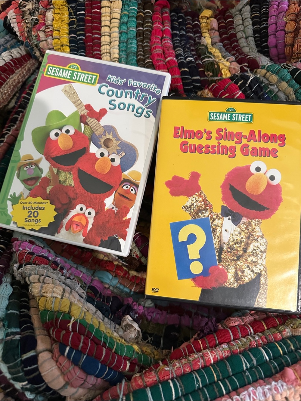 Sesame Street DVD Lot of 2 Elmo Country Songs Sing-Along Guessing Game